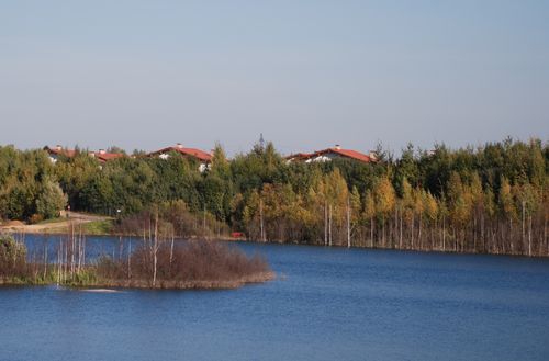 Озеро в коттеджном поселке в Спас-Каменке