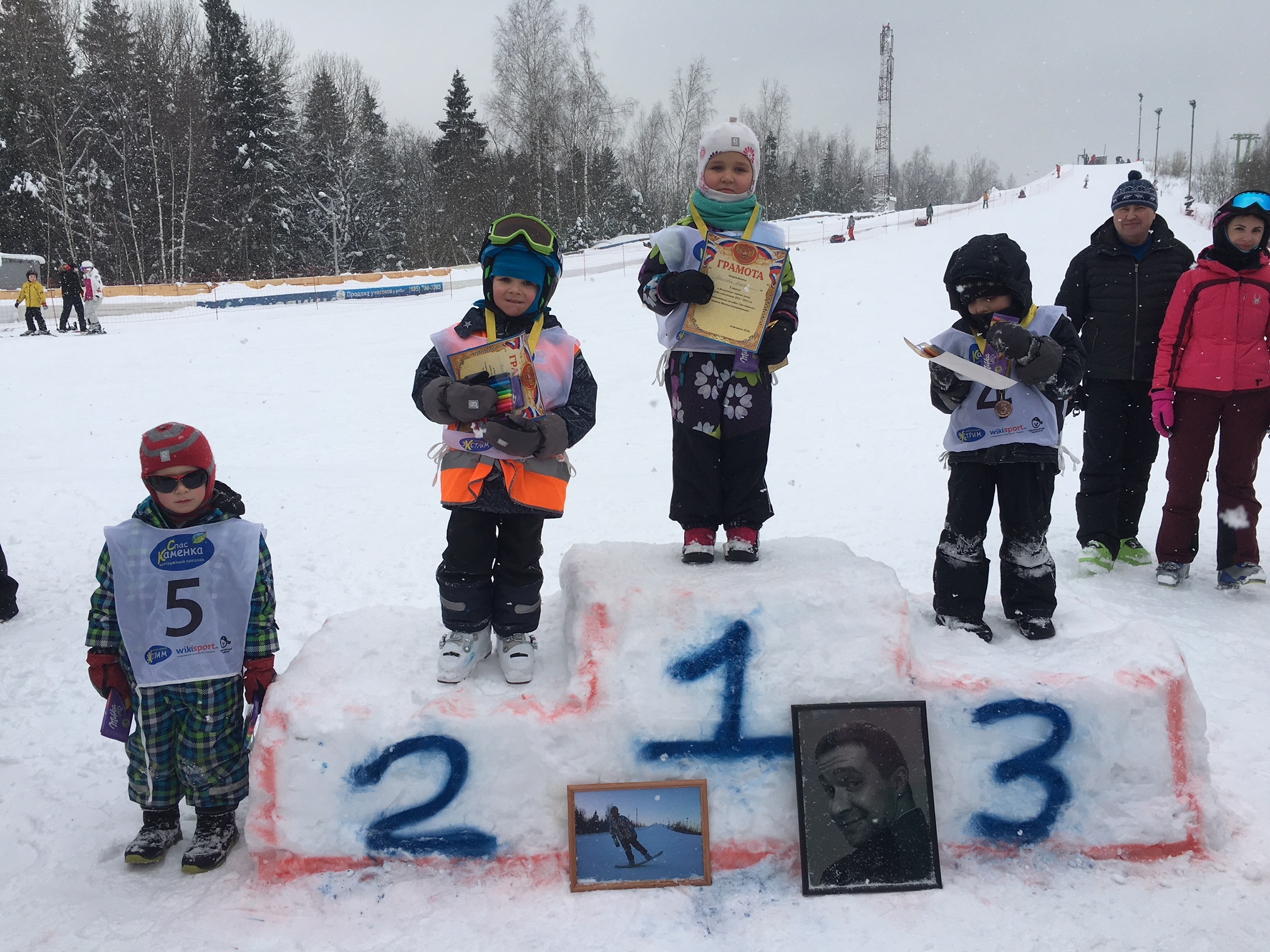 Детские соревнования по горным лыжам и сноуборду 2018